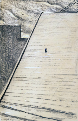 Лестница. Автопортрет