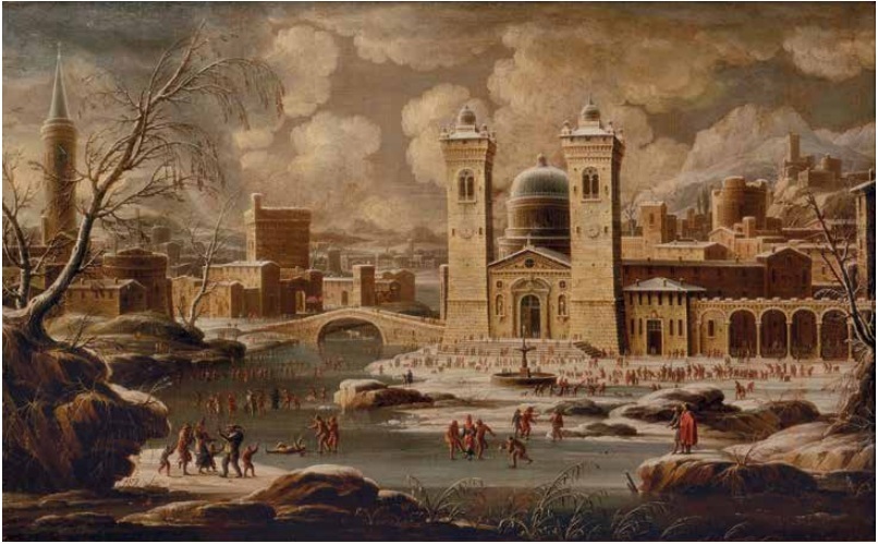 Г.Ванвителли (1653-1736). Зима. Из цикла «Времена года». Рубеж XVII-XVIII века