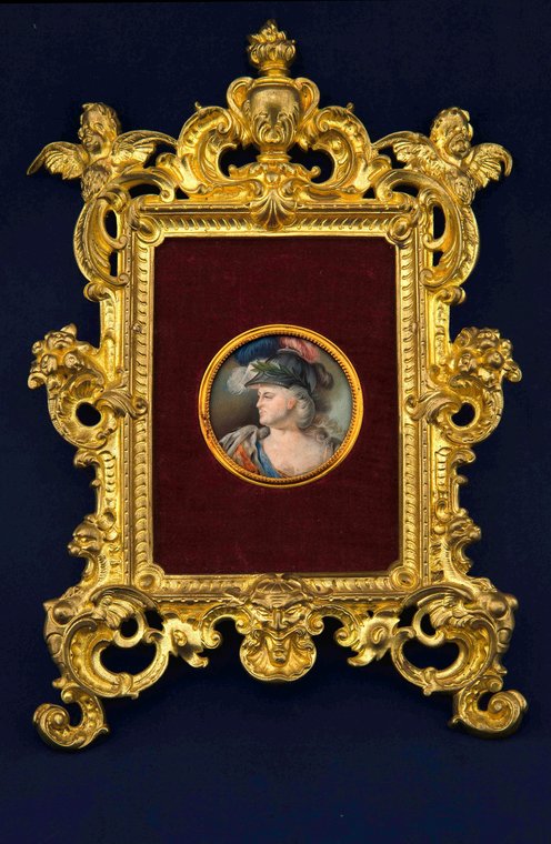 Портрет Екатерины II в образе Минервы. Неизвестный художник