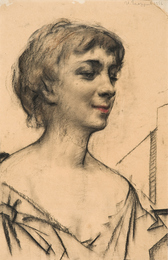 Портрет французской актрисы Зани Кампан