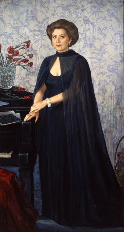 Портрет певицы Е.В. Образцовой