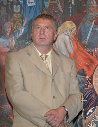 В. В. Жириновский на открытии Галереи Ильи Глазунова